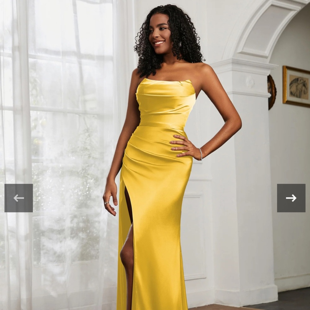Sheath Gold Gown